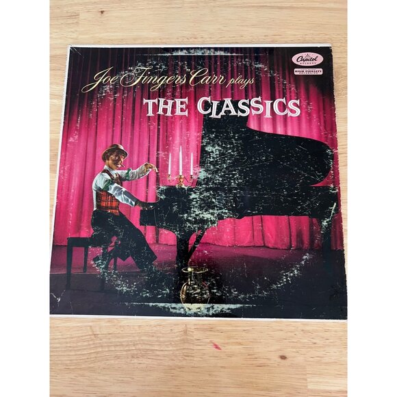 Joe Fingers Carr Plays The Classics Vinyl Record T-649 Vintage Album - Picture 1 of 5